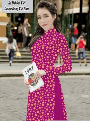 Vải áo dài hoa nhí thiết kế 2020 AD T7567 43 1591674165 338 vai ao dai vai ao dai dep ad
