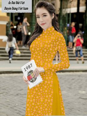 Vải áo dài hoa nhí thiết kế 2020 AD T7567 41 1591674165 498 vai ao dai vai ao dai dep ad