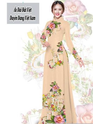 Vải áo dài hoa 3D thiết kế 2020 AD T7566 30 1591674283 18 vai ao dai vai ao dai dep ad