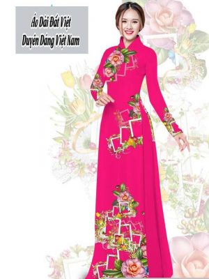 Vải áo dài hoa 3D thiết kế 2020 AD T7566 36 1591674284 276 vai ao dai vai ao dai dep ad