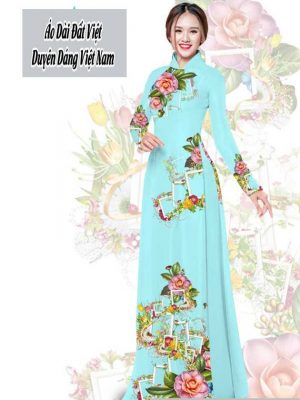 Vải áo dài hoa 3D thiết kế 2020 AD T7566 38 1591674285 252 vai ao dai vai ao dai dep ad