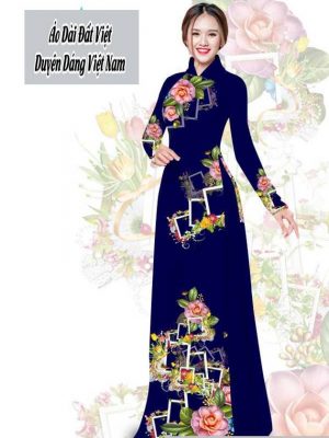 Vải áo dài hoa 3D thiết kế 2020 AD T7566 40 1591674285 593 vai ao dai vai ao dai dep ad