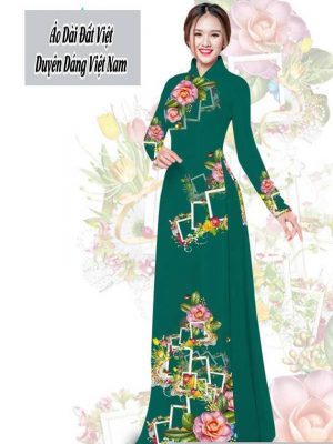 Vải áo dài hoa 3D thiết kế 2020 AD T7566 37 1591674285 907 vai ao dai vai ao dai dep ad
