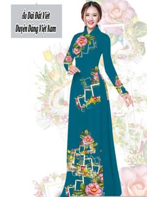 Vải áo dài hoa 3D thiết kế 2020 AD T7566 41 1591674285 984 vai ao dai vai ao dai dep ad