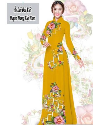 Vải áo dài hoa 3D thiết kế 2020 AD T7566 45 1591674286 172 vai ao dai vai ao dai dep ad