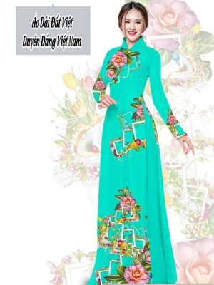 Vải áo dài hoa 3D thiết kế 2020 AD T7566 43 1591674286 368 vai ao dai vai ao dai dep ad
