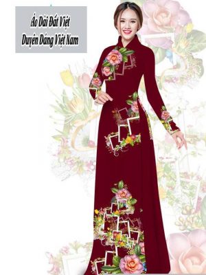 Vải áo dài hoa 3D thiết kế 2020 AD T7566 46 1591674286 704 vai ao dai vai ao dai dep ad