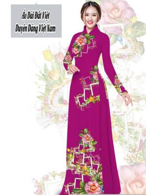 Vải áo dài hoa 3D thiết kế 2020 AD T7566 47 1591674286 78 vai ao dai vai ao dai dep ad