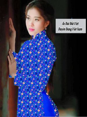 Vải áo dài hoa nhí mới ra AD T7564 28 1591674401 178 vai ao dai vai ao dai dep ad