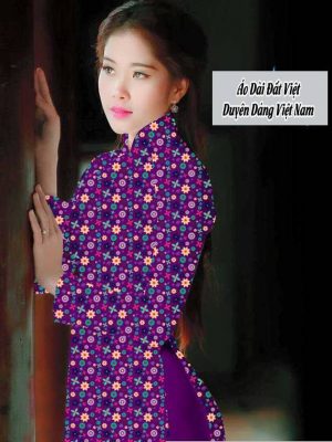 Vải áo dài hoa nhí mới ra AD T7564 27 1591674401 431 vai ao dai vai ao dai dep ad