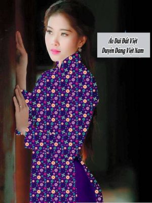 Vải áo dài hoa nhí mới ra AD T7564 26 1591674401 669 vai ao dai vai ao dai dep ad