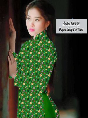 Vải áo dài hoa nhí mới ra AD T7564 33 1591674402 370 vai ao dai vai ao dai dep ad