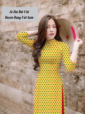 Vải áo dài chấm bi kiểu mới AD T7552 21 1591674640 340 vai ao dai vai ao dai dep ad