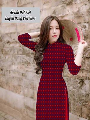 Vải áo dài chấm bi kiểu mới AD T7552 28 1591674641 263 vai ao dai vai ao dai dep ad