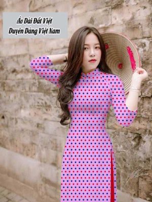 Vải áo dài chấm bi kiểu mới AD T7552 23 1591674641 316 vai ao dai vai ao dai dep ad