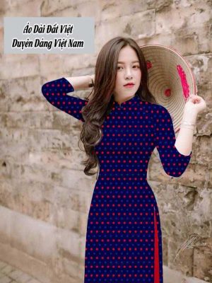 Vải áo dài chấm bi kiểu mới AD T7552 33 1591674644 802 vai ao dai vai ao dai dep ad
