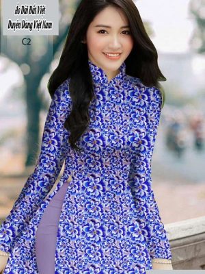 Vải áo dài hoa đều mới ra AD H10579 23 1591762343 449 vai ao dai vai ao dai dep ad