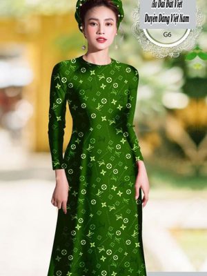 Vải áo dài hoa văn LV thiết kế 2020 AD H10626 25 1591762581 689 vai ao dai vai ao dai dep ad