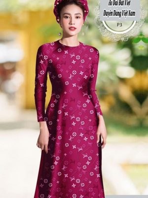 Vải áo dài hoa văn LV thiết kế 2020 AD H10626 23 1591762581 933 vai ao dai vai ao dai dep ad