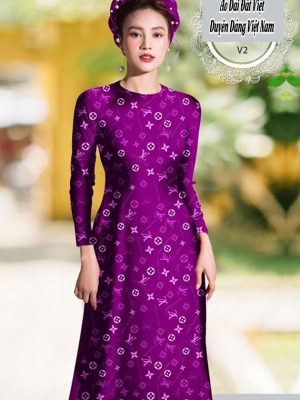 Vải áo dài hoa văn LV thiết kế 2020 AD H10626 31 1591762582 738 vai ao dai vai ao dai dep ad