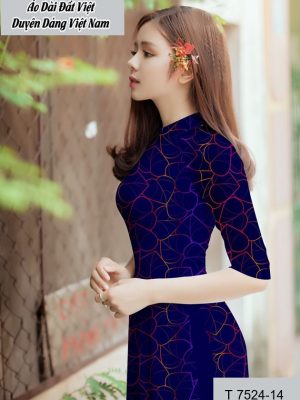 Vải áo dài hình lá mới ra AD T7524 39 1591762827 863 vai ao dai vai ao dai dep ad