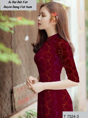 Vải áo dài hình lá mới ra AD T7524 40 1591762828 564 vai ao dai vai ao dai dep ad