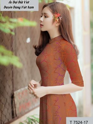 Vải áo dài hình lá mới ra AD T7524 44 1591762828 96 vai ao dai vai ao dai dep ad