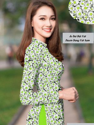 Vải áo dài hoa cúc đều mới ra AD T7215 19 1591762956 740 vai ao dai vai ao dai dep ad