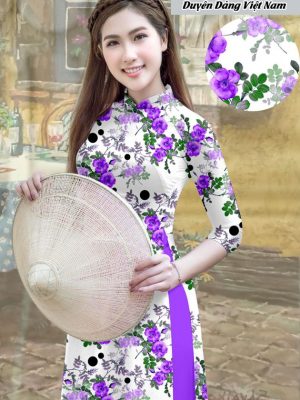 Vải áo dài hoa đều kiểu mới AD T7212 17 1591763183 687 vai ao dai vai ao dai dep ad