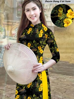 Vải áo dài hoa đều kiểu mới AD T7212 18 1591763183 81 vai ao dai vai ao dai dep ad