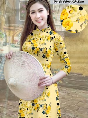 Vải áo dài hoa đều kiểu mới AD T7212 20 1591763184 603 vai ao dai vai ao dai dep ad