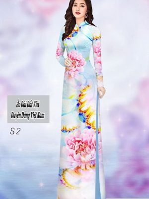 Vải áo dài hoa cúc đại đóa thiết kế 2020 AD H14547 35 1591763544 4 vai ao dai vai ao dai dep ad