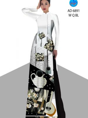 Vải áo dài hoa in 3D mới ra AD 6891 24 vai ao dai 3d dep cuc dep 1378236