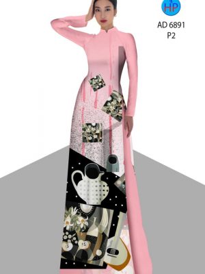 Vải áo dài hoa in 3D mới ra AD 6891 31 vai ao dai 3d dep da dang 1078149