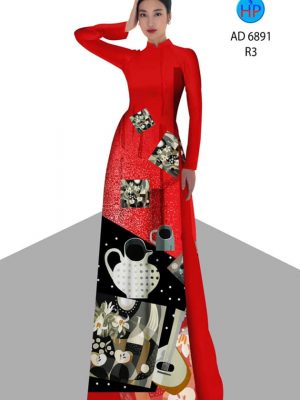 Vải áo dài hoa in 3D mới ra AD 6891 34 vai ao dai 3d dep da dang 878126
