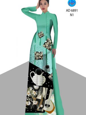 Vải áo dài hoa in 3D mới ra AD 6891 37 vai ao dai 3d dep rat dep 1878252
