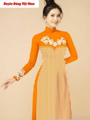 Vải áo dài hoa văn độc đáo thiết kế 2020 AD T7204 29 vai ao dai doc dao 12