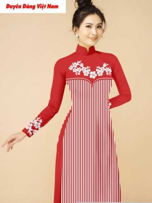 Vải áo dài hoa văn độc đáo thiết kế 2020 AD T7204 28 vai ao dai doc dao 13