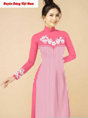 Vải áo dài hoa văn độc đáo thiết kế 2020 AD T7204 22 vai ao dai doc dao 19