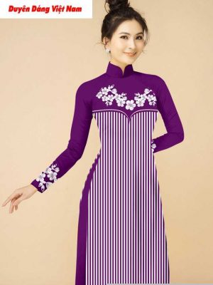 Vải áo dài hoa văn độc đáo thiết kế 2020 AD T7204 39 vai ao dai doc dao 2