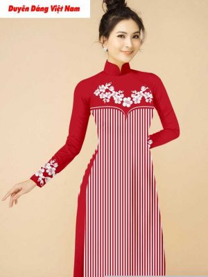 Vải áo dài hoa văn độc đáo thiết kế 2020 AD T7204 38 vai ao dai doc dao 3