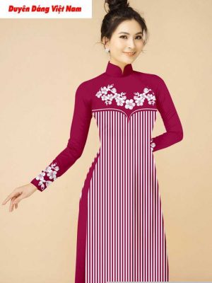 Vải áo dài hoa văn độc đáo thiết kế 2020 AD T7204 34 vai ao dai doc dao 7
