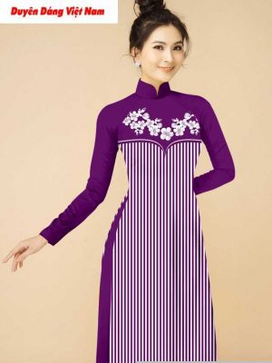 Vải áo dài hoa văn độc đáo thiết kế 2020 AD T7204 33 vai ao dai doc dao 8