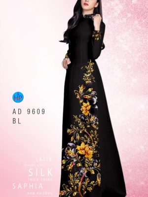 Vải áo dài hoa in 3D mới ra AD 9609 25 vai ao dai duyen dang kieu sa rat dep 1620296