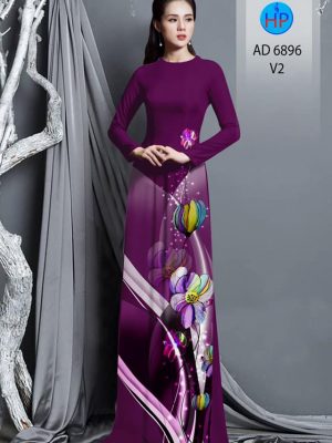 vai ao dai hinh hoa 3d cuc dep 8380