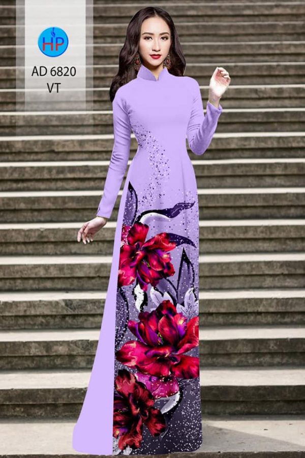 vai ao dai hoa 3d chat luong 13790