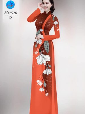 Vải áo dài hoa in 3D mới ra AD 6926 35 vai ao dai hoa 3d chat luong 1464233