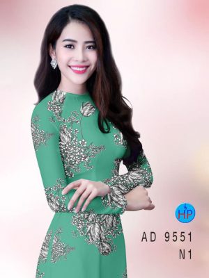 Vải áo dài hoa 3D kiểu mới AD 9551 37 vai ao dai hoa 3d chat luong 1871276