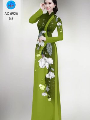 Vải áo dài hoa in 3D mới ra AD 6926 37 vai ao dai hoa 3d cuc dep 1164298