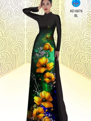 vai ao dai hoa 3d cuc hot 77143